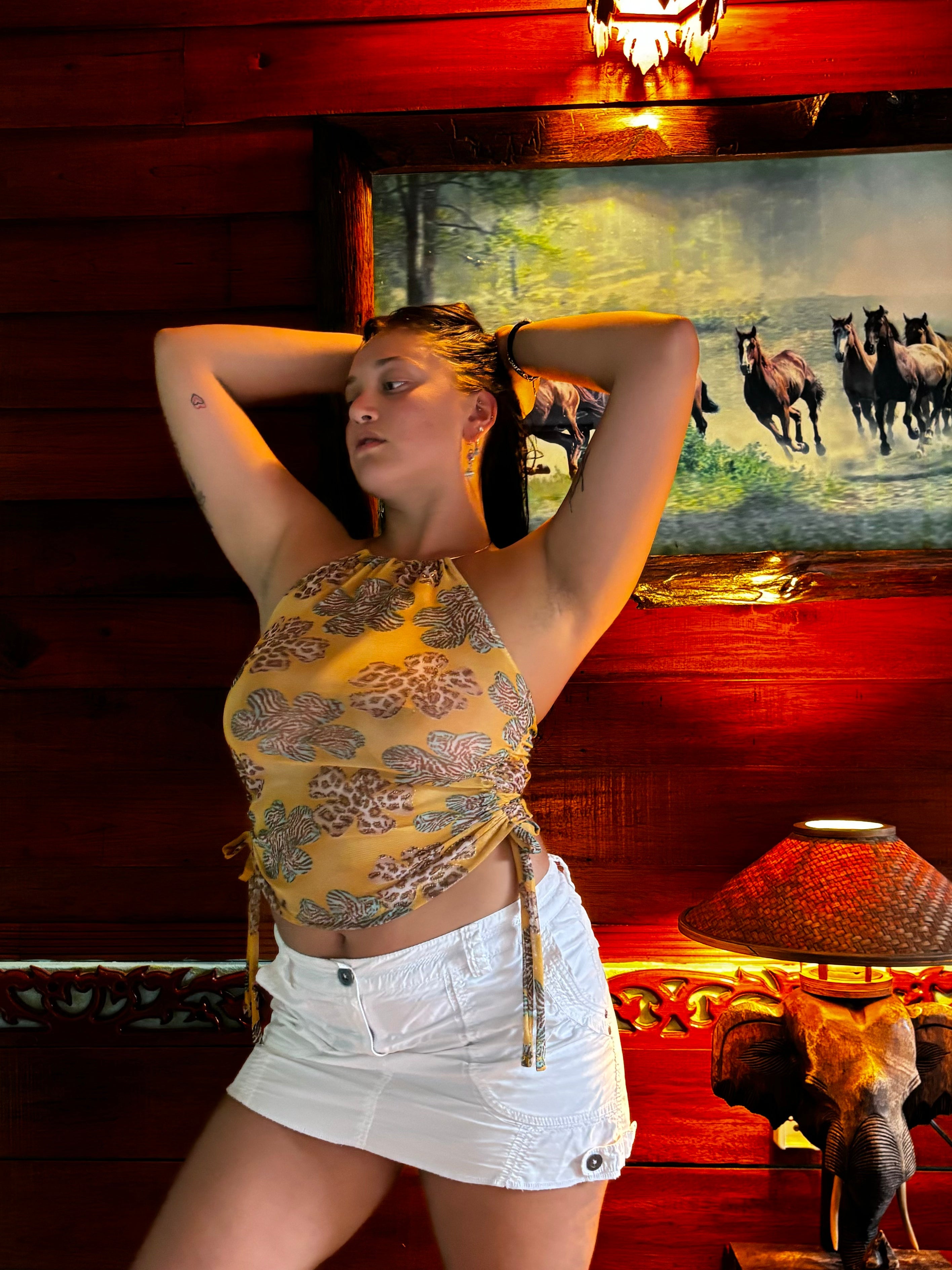 Brahminy halter neck top