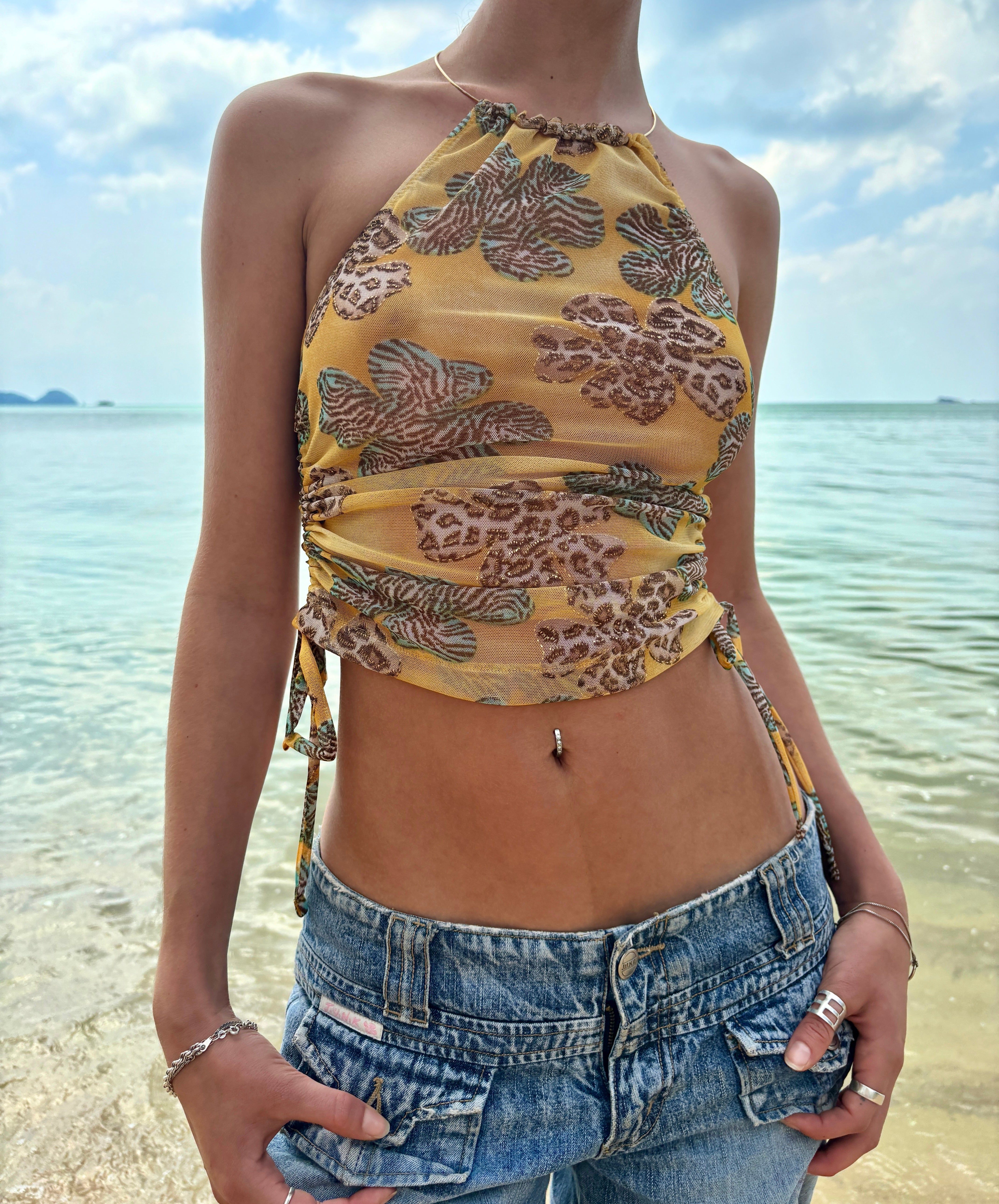Brahminy halter neck top